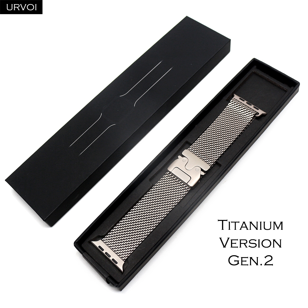 Mesh Coil Strip - URVOI Titanyum Milanese Kordon, Apple Watch
