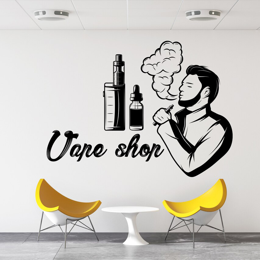Vape dükkanı duvar çıkartması  - Vaping Store incelemesi ve fiyatı