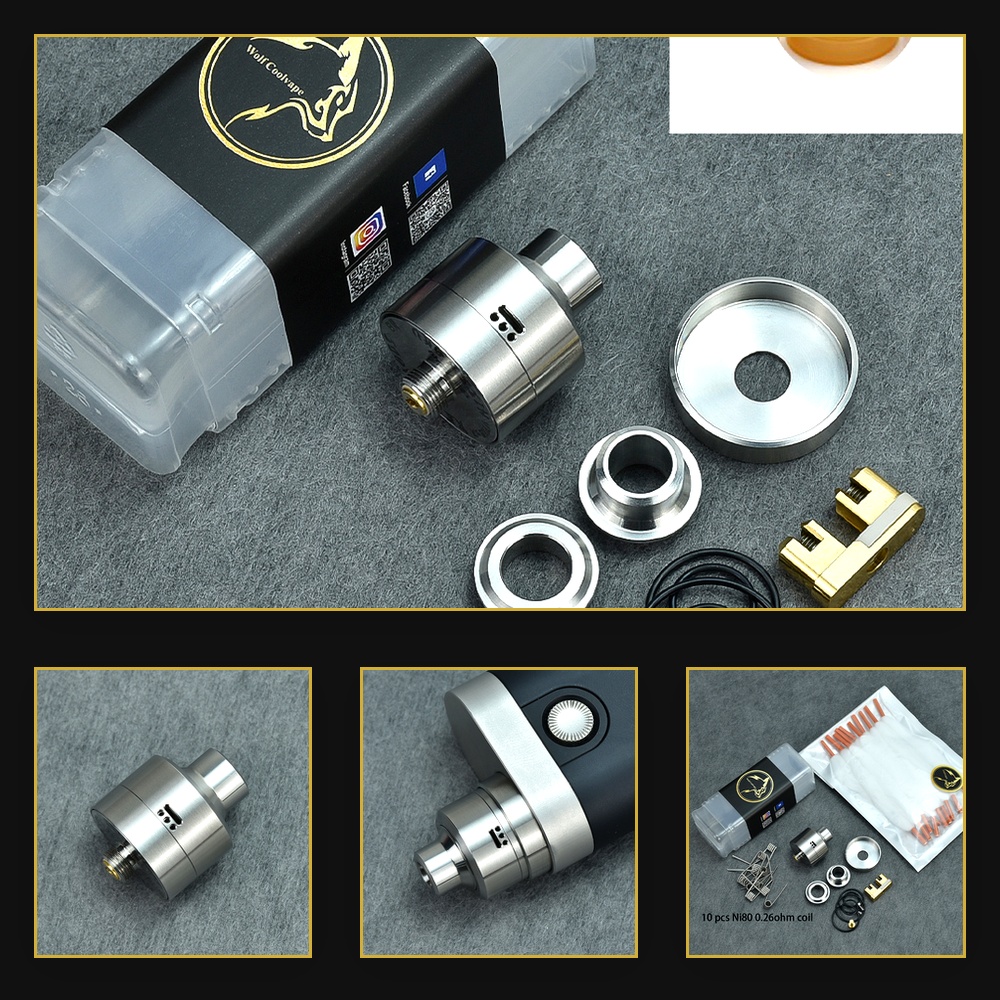 MTL Vaping için Wolfcoolvape N - Accessories For Vaping incelemesi ve fiyatı