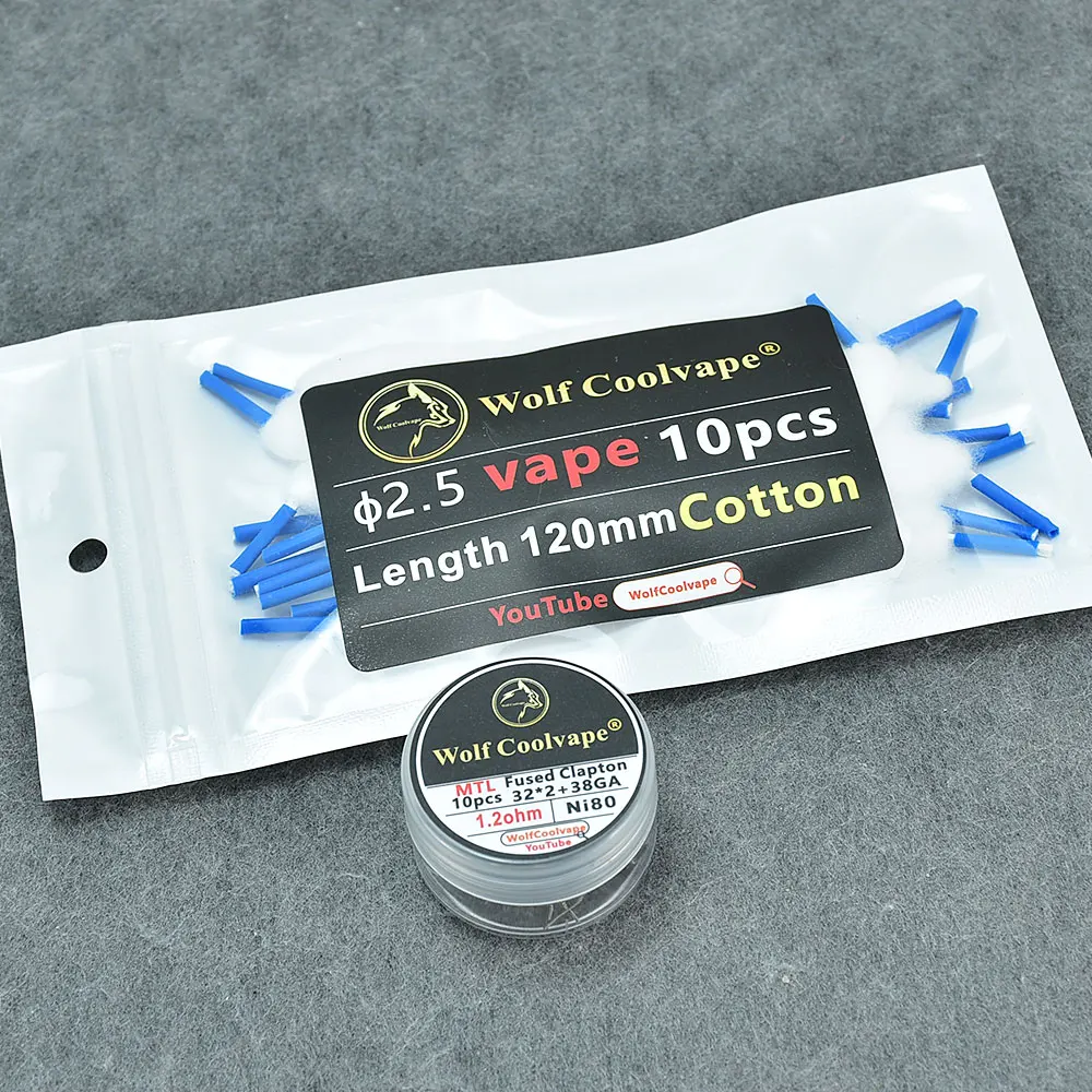 Wolfcoolvape NI80 Önceden Yapı - Clapton Wire Pre Built incelemesi ve fiyatı